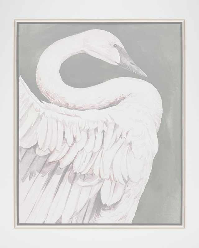 "Swan Dance I" Framed Giclee by Grace Popp